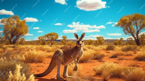 Premium AI Image | Australian Outback Wildlife Background