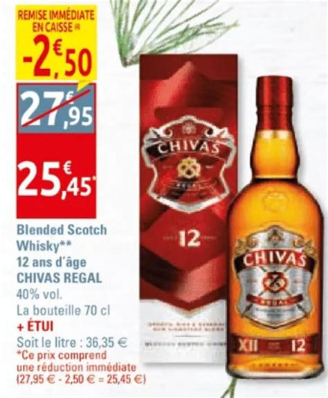 Promo Blended Scotch Whisky Ans D Ge Chivas Regal Chez Diagonal