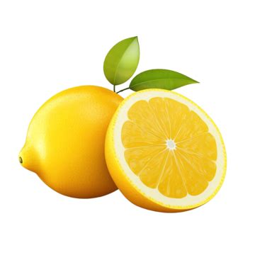 3d Yellow Lemon, Lemon, Fruit, Healthy PNG Transparent Image and ...