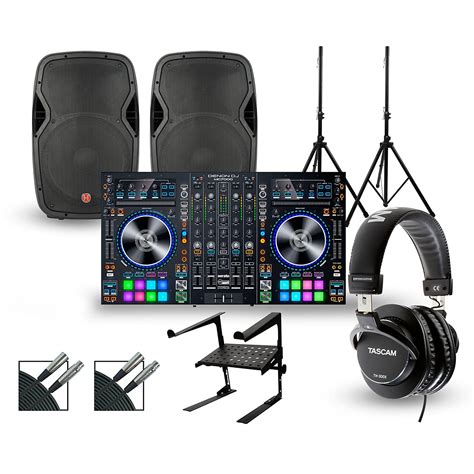 Denon MC7000 with Harbinger V1015 DJ Package | Guitar Center