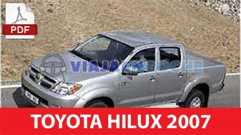 Manual del Toyota Hilux de 2007 PDF en español