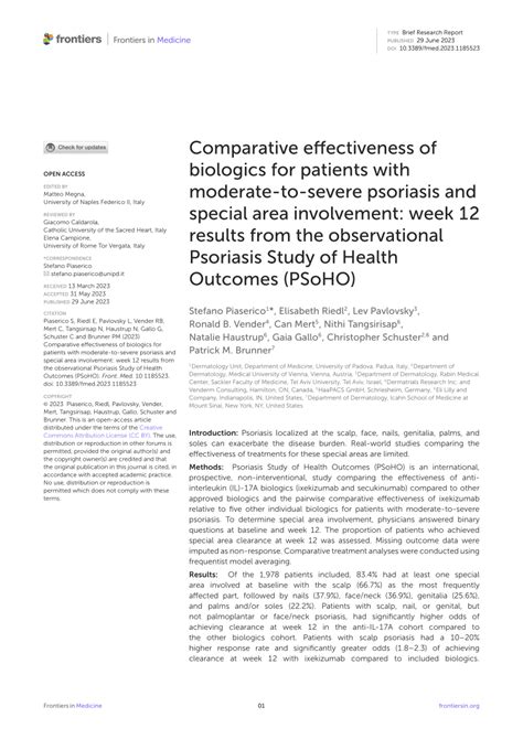 Pdf Comparative Effectiveness Of Biologics For Patients With Moderate