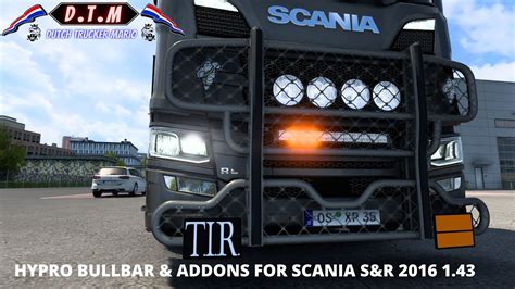 Ets Hypro Bullbar And Addons For Scania Sandr X Euro Truck