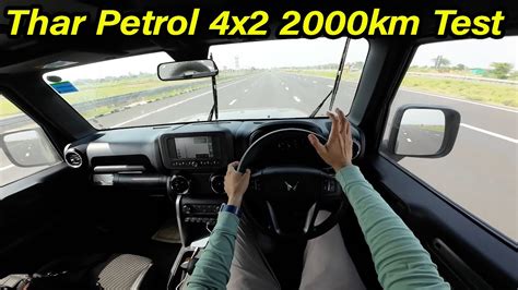 Thar Petrol 4x2 AT 2000KM Drive Review L Pros And Cons L Aayush Ssm