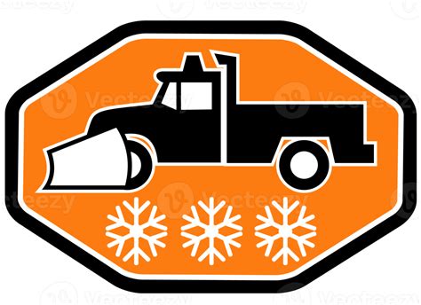 Snow plow truck with snowflake 13251907 PNG