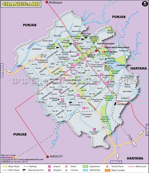 Chandigarh Map Map Of Chandigarh City Chandigarh Map City Wallpaper - Riset