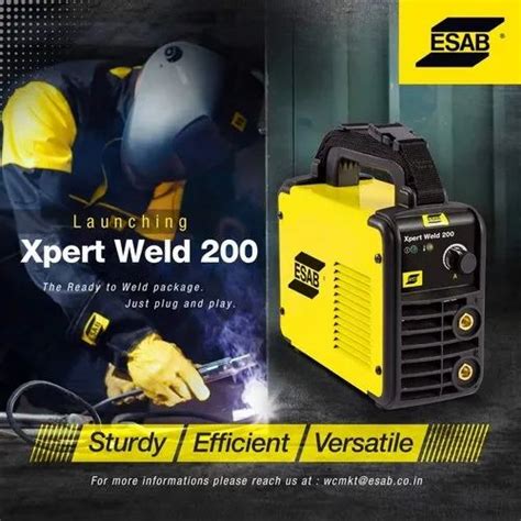 Single Phase Invertor Based ESAB Xpert Weld 200 Automation Grade