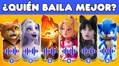 Adivina el personaje por su DANZA 5 Quién baila mejor Elemental