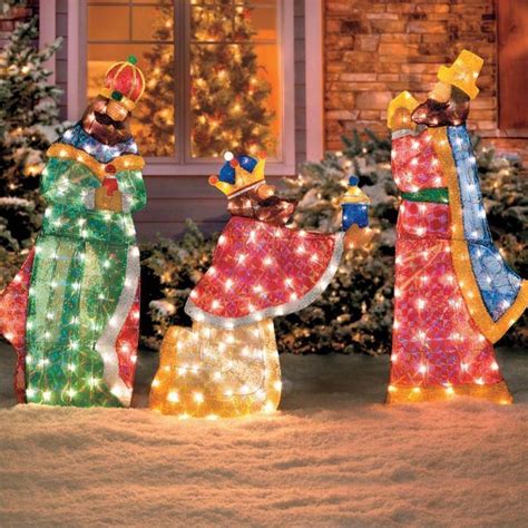 Christmas Outdoor 3 Wise Men Nativity Yard Art Lawn Wisemen Display