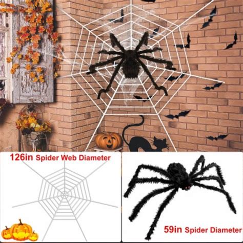 Halloween Decorations Spider Outdoor Halloween Spider With 126 Inch