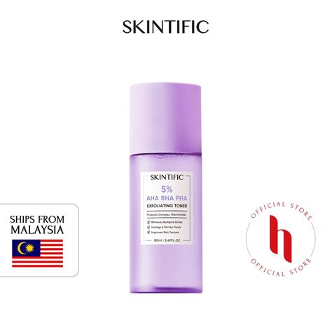 Skintific Aha Bha Pha Exfoliating Toner Ml Shopee Malaysia