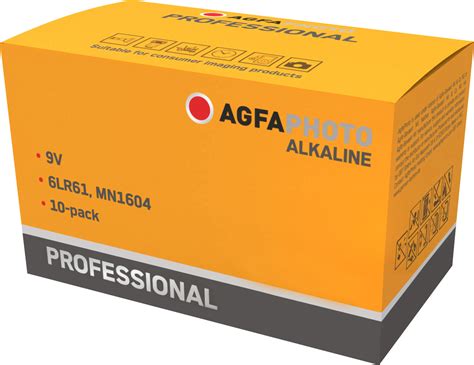 Agfaphoto Batterie Alkaline E Block Lr V Professional Retail