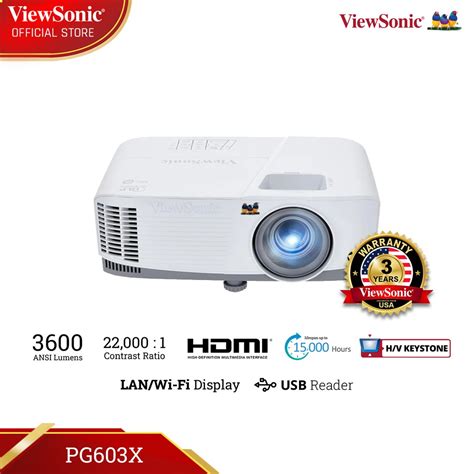 Jual Viewsonic Pg X Xga Projector Ansi Lumens Wireless