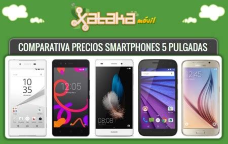 47 smartphones de 5 pulgadas comparados según su precio libre y a