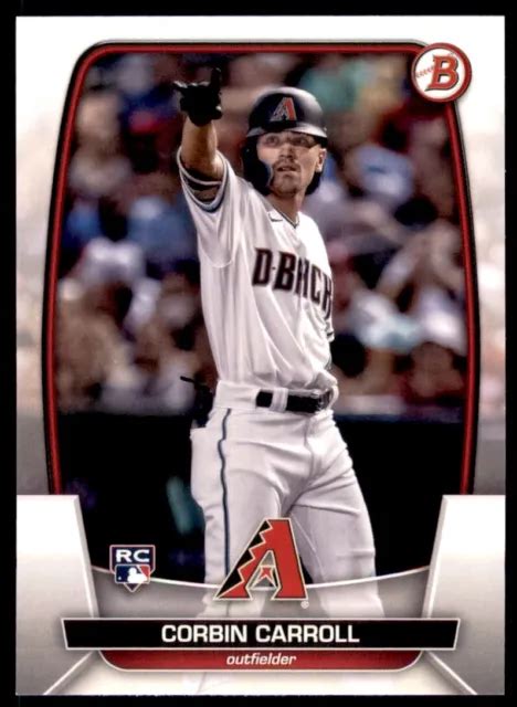 CARTE RECRUE CORBIN Carroll 2023 Bowman RC 73 Arizona Diamondbacks