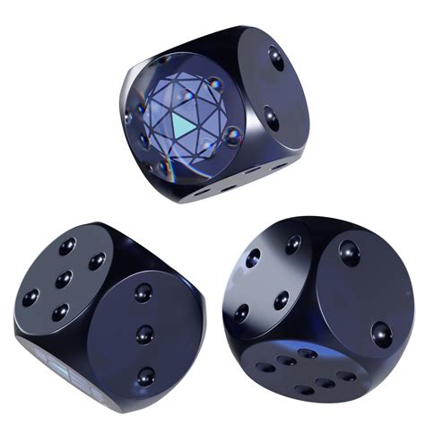 Dice Orbs Glass Dice Crypto 3D Icon 33655448 PNG