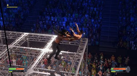 Wwe 2k22 Roman Reigns Vs A KID Hell In A Cell Legend Difficulty