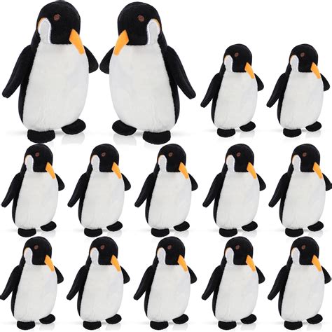 Hiboom 12 Pieces Penguin Stuffed Animal Small 6 Inch