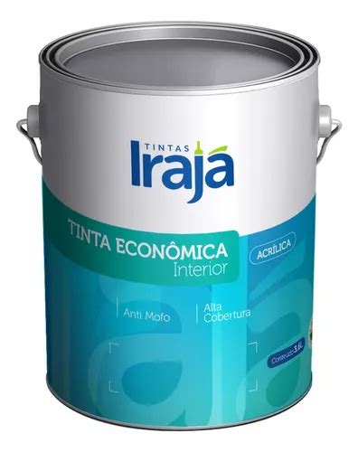 Tinta Látex Acríl Irajá 3 6l interno todas As Cores Cor Pérola