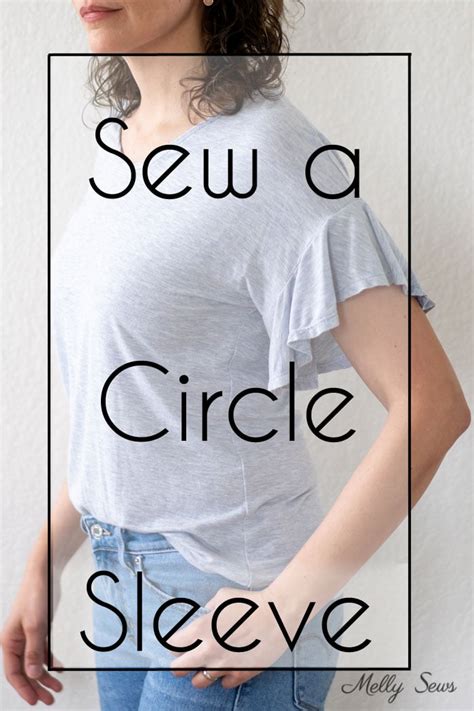 Circle Sleeve Tutorial How To Sew A Sleeve Ruffle Melly Sews