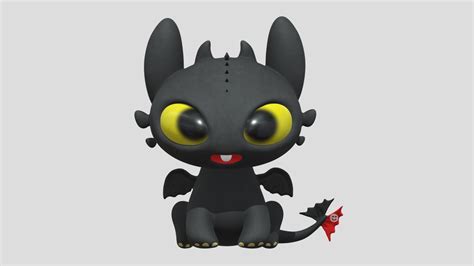 Toothless (Chimuelo) cute - Download Free 3D model by Dalopera3D ...