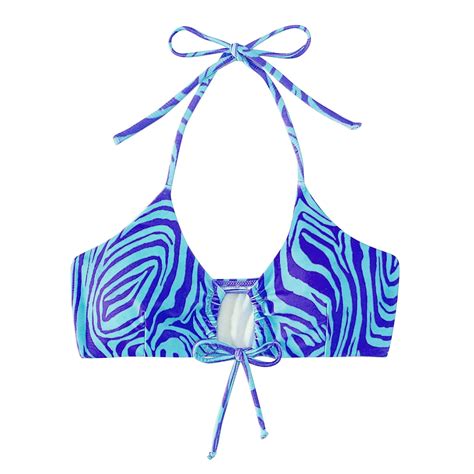 Lopeceal Bikini Top For Women Bathing Suit Self Tie Spaghetti Straps Halter String Bikini Tops