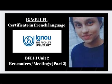 BFLI 1 Unit 2 Rencontres Meetings Part 2 YouTube