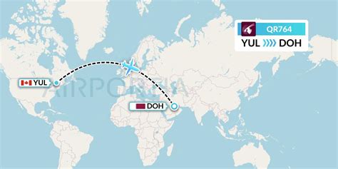 Qr Flight Status Qatar Airways Montreal To Doha Qtr