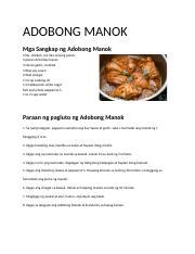 Hakbang Sa Pagluluto Ng Adobong Manok