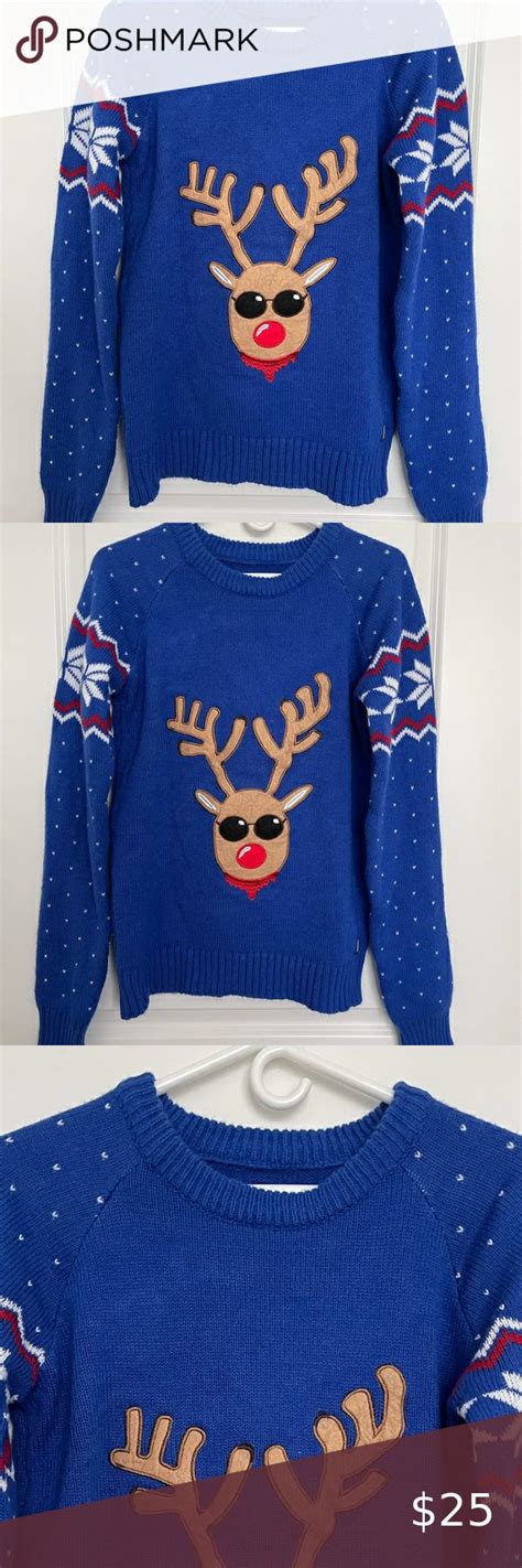 CHRISTMAS ‘REINDEER’ SWEATER | Reindeer sweater, Sweaters, Clothes design