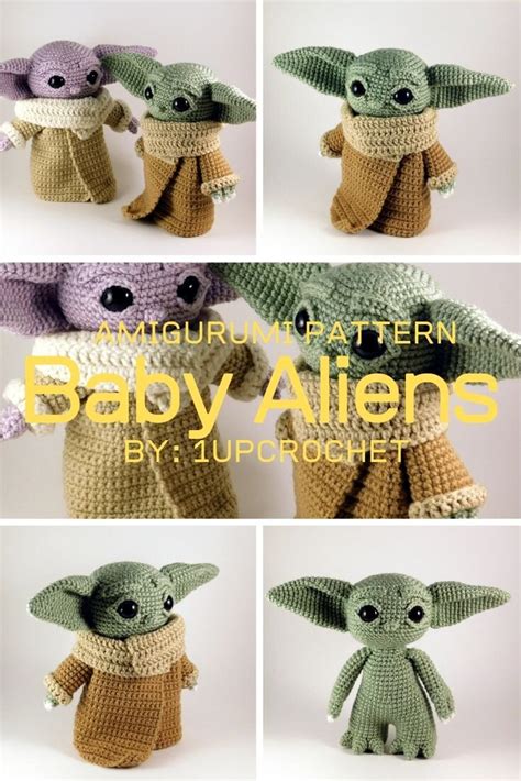 Crochet Baby Yoda / crochet baby alien / Baby yoda amigurumi / Baby ...