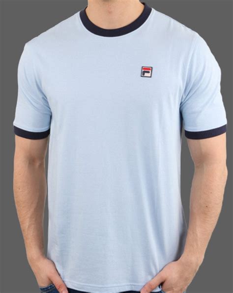 Fila Vintage Marconi T Shirt Sky Blue S Casual Classics