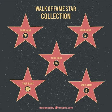 Free Vector | Walk of fame star background