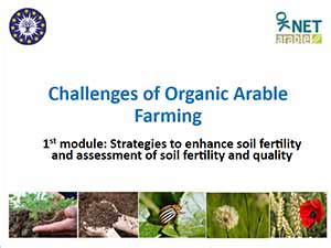 Challenges of organic arable farming