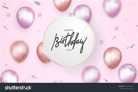 Happy Birthday Banner Colorful Celebration Background Stock Vector ...