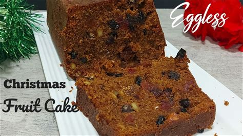 Eggless Christmas Fruit Cake Christmas Plum Cake No Soaking No Alcohol Last Minute Christmas