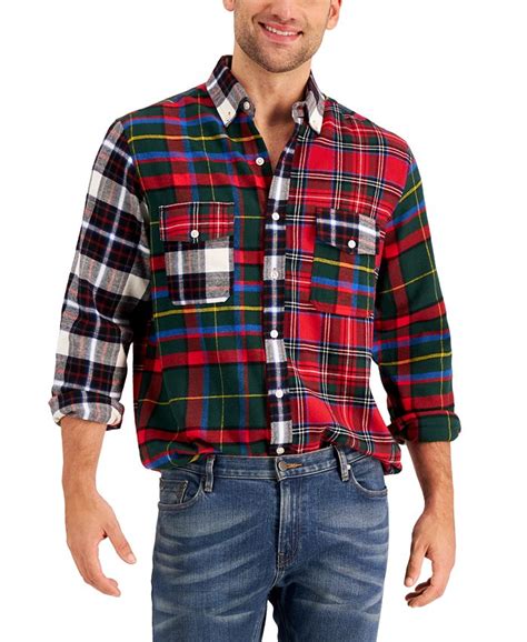 Club Room Mens Mixed Plaid Flannel Shirt Created For Macys Macys