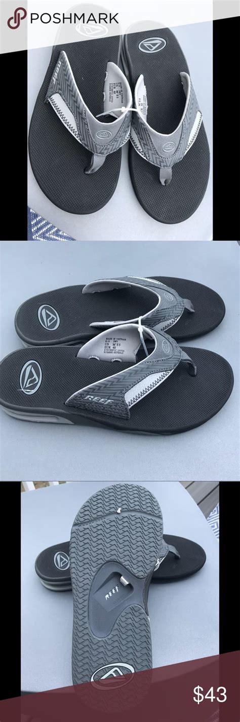 Men’s Reef flip flops with bottle opener | Reef flip flops, Leather ...