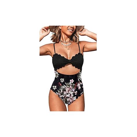 SamMoSon Bikini Vita Alta Donna Mare Push Up Curvy Costume Donna Intero