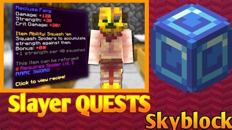 Minecraft Hypixel Skyblock Slayer Quests Minecraft Also Qanda