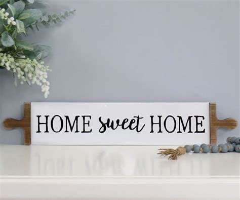 Home Sweet Home Enamel Wall Sign Wall Art Beautiful Framed Art