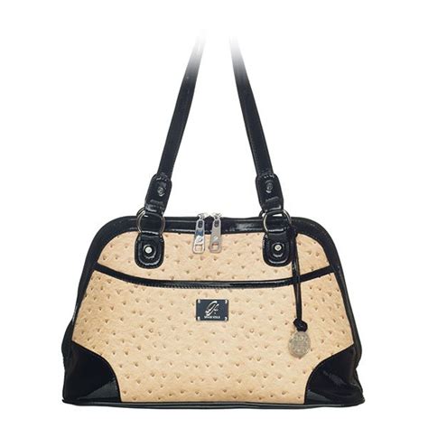 Grace Adele Emma Sand Color Ostrich Shoulder Bag You Can See More