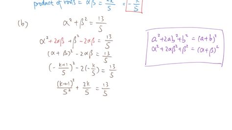 S Practice Exam Q Sum Of Roots Product Of Roots Quadratic