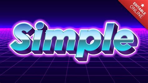 simple word art graphic text effect generator