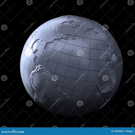 Metallic Earth Stock Illustration Illustration Of Astronomy 10259047