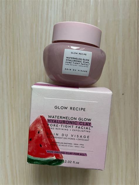 Glow Recipe Watermelon Glow Hyaluronic Clay Pore Tight Facial Mask 60ml Beauty And Personal Care