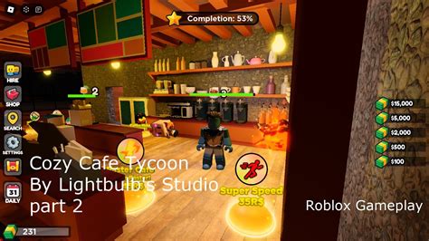 Cozy Cafe Tycoon By Lightbulb S Studio Part 2 Roblox Gameplay YouTube