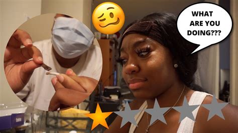 The Worst Rated Nail Tech Does My Nails At My House A Hot Mess Youtube