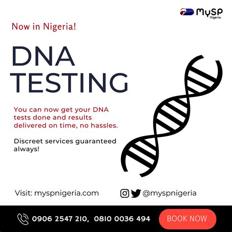 DNA TEST – PEACE OF MIND – MYSP NIGERIA