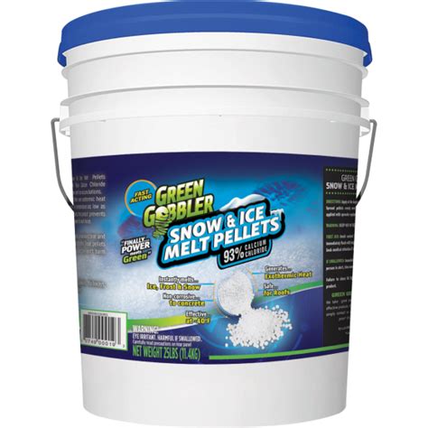 Snow & Ice Melt Pellets - 93% Calcium Chloride - 25lbs